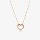 Collar Corazón diamantes