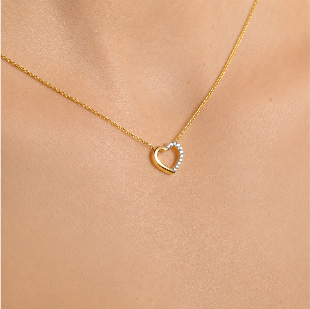 Diamond Heart Necklace.