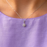 Collar Flor Diamantes