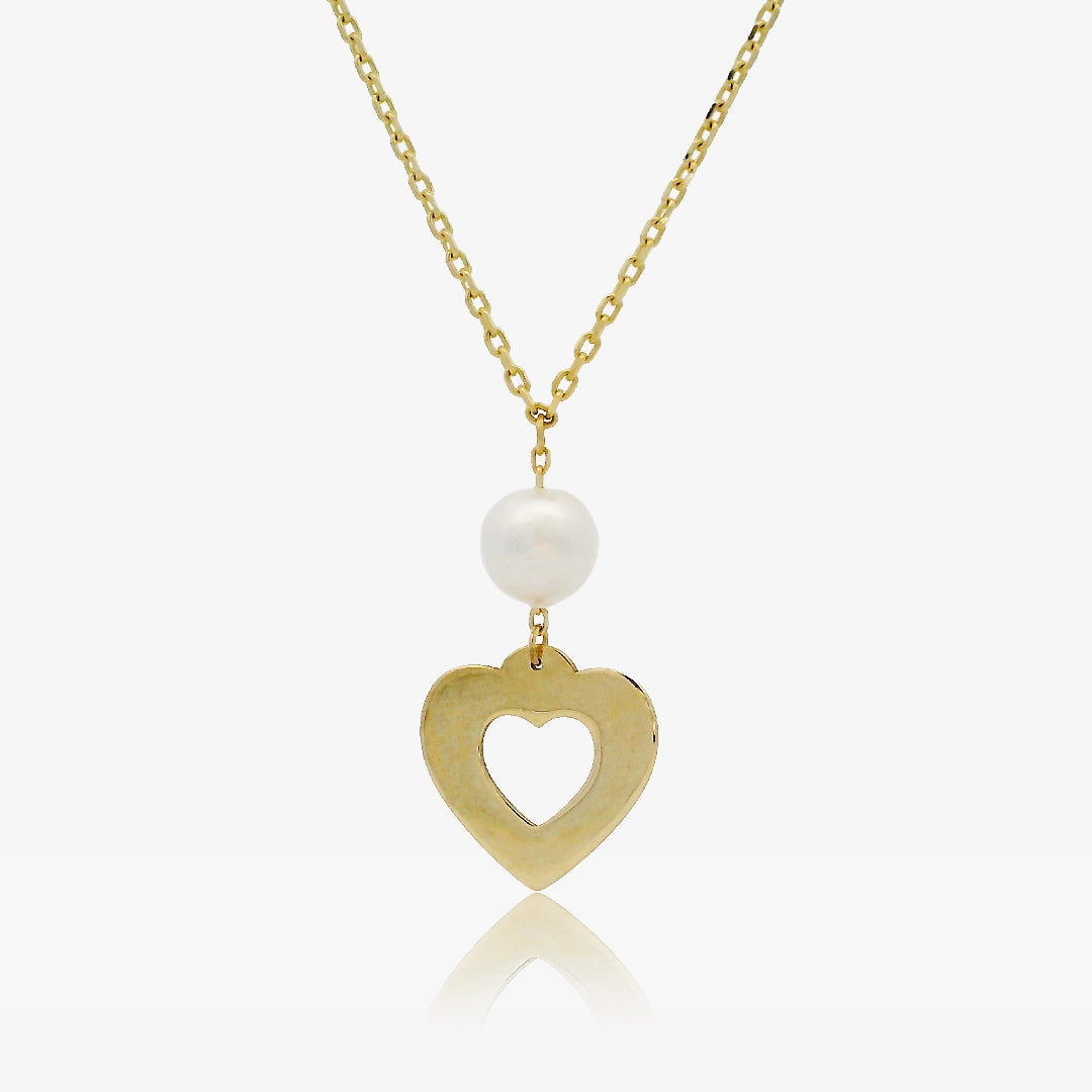 Pearl Heart Necklace