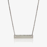 Collar placa rectangular