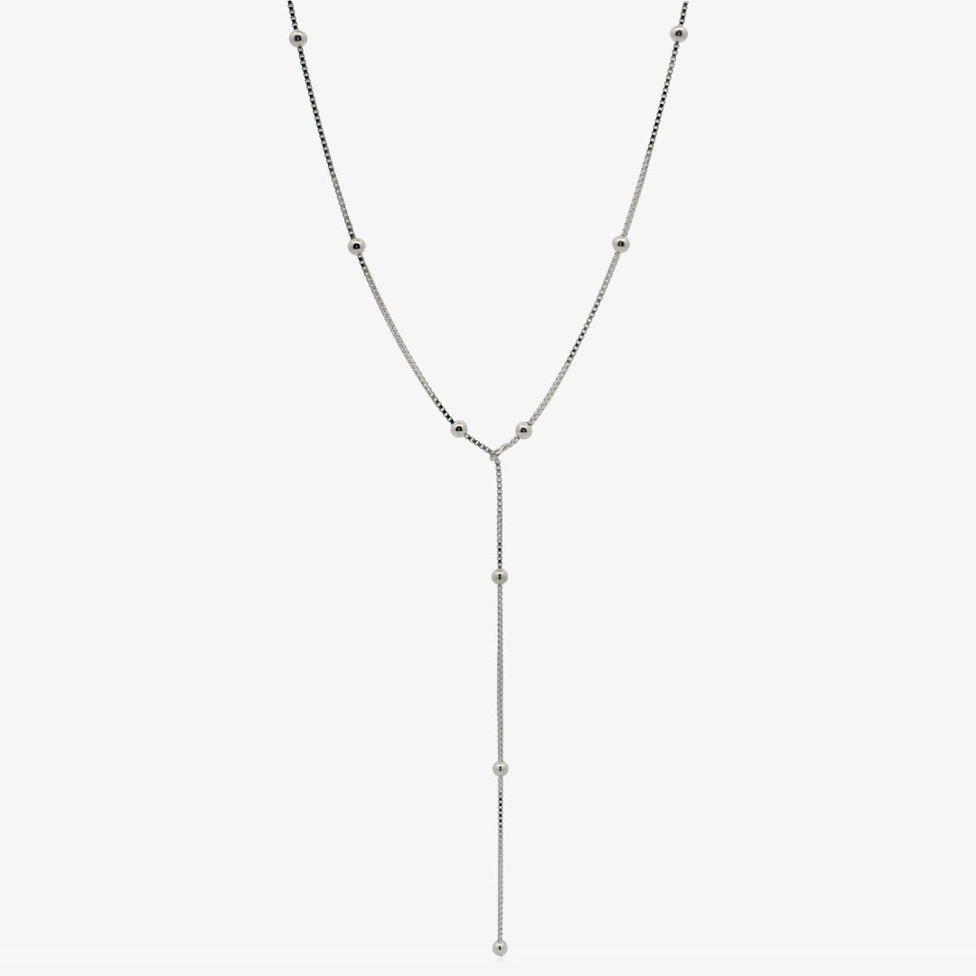 Beaded scoop neck necklace