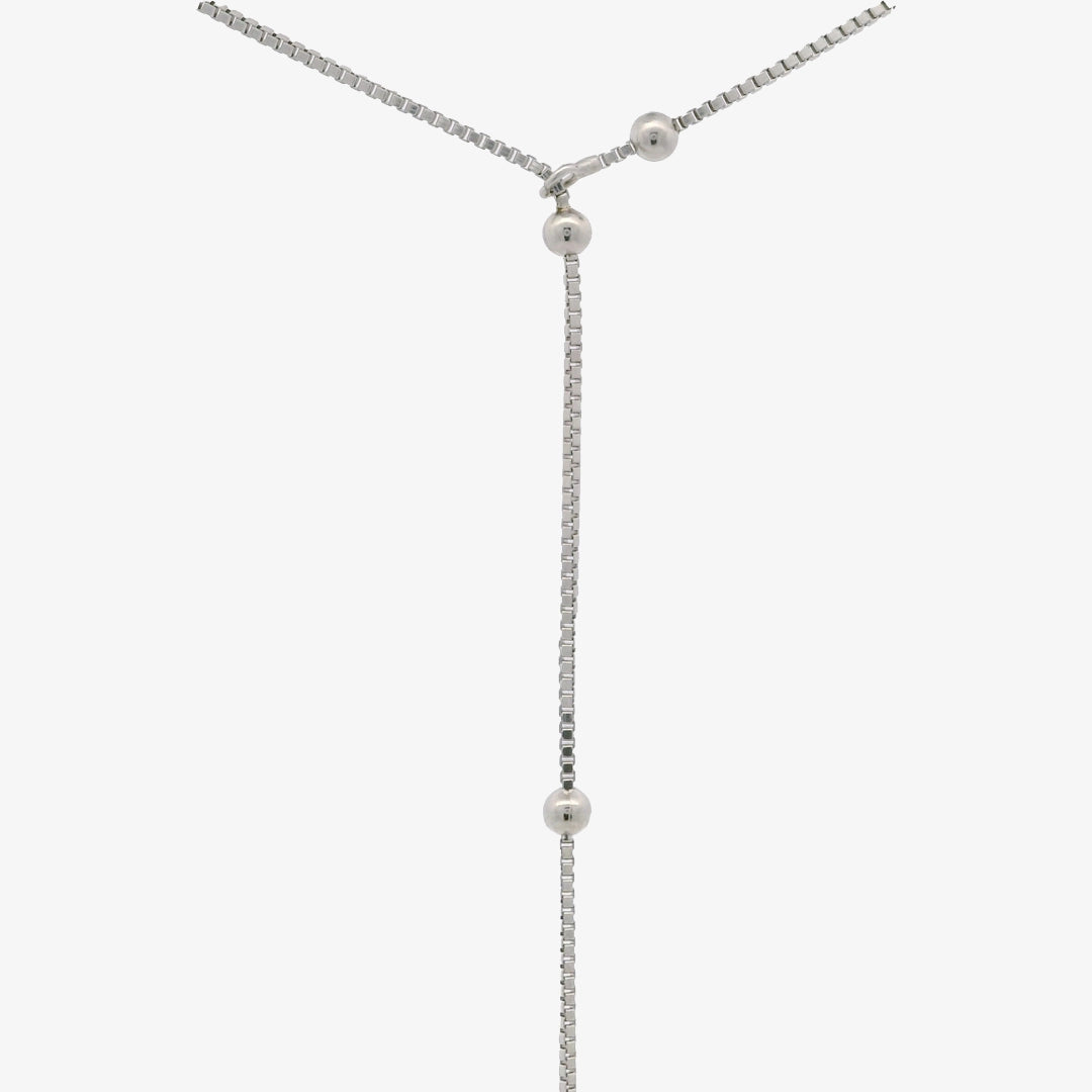 Beaded scoop neck necklace