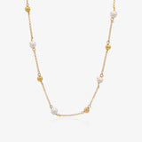 Collar bolitas perlas