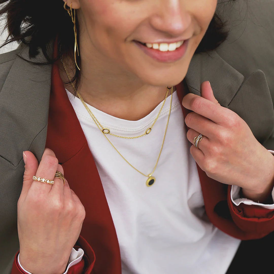 Bauhaus double necklace