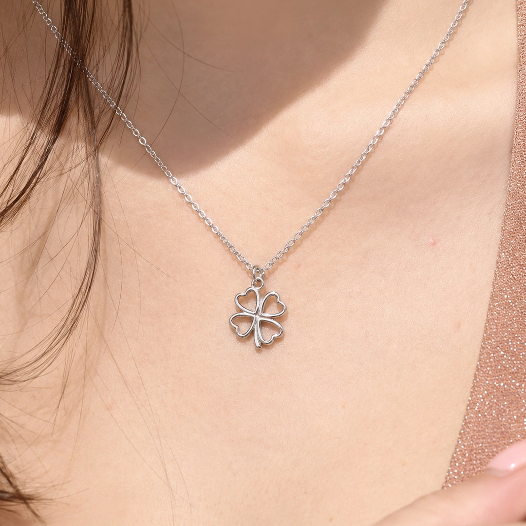 Collar Trebol Corazones