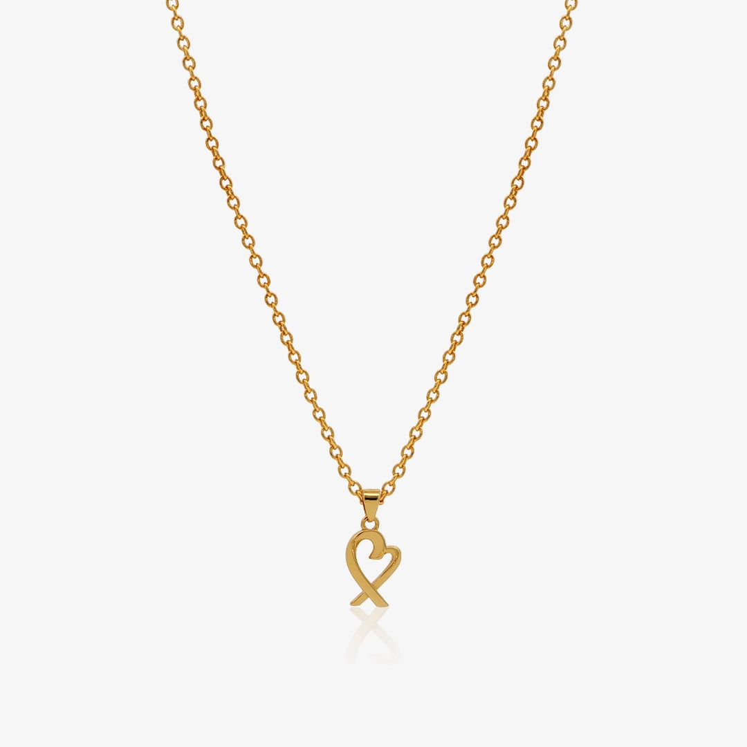Criss-Cross Heart Necklace