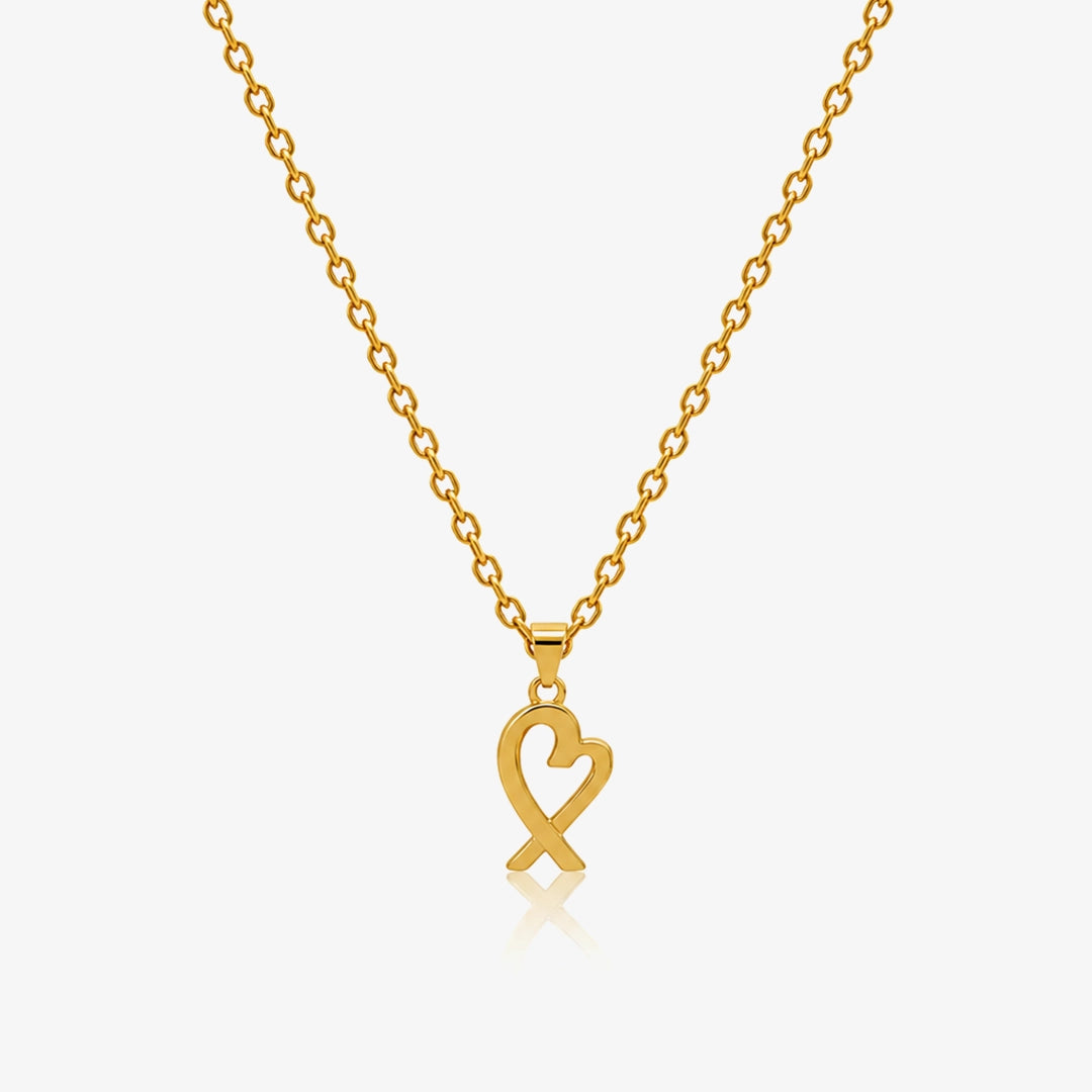 Criss-Cross Heart Necklace