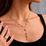 Collar Bolas Diamantadas