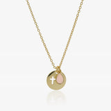 Cross medal necklace