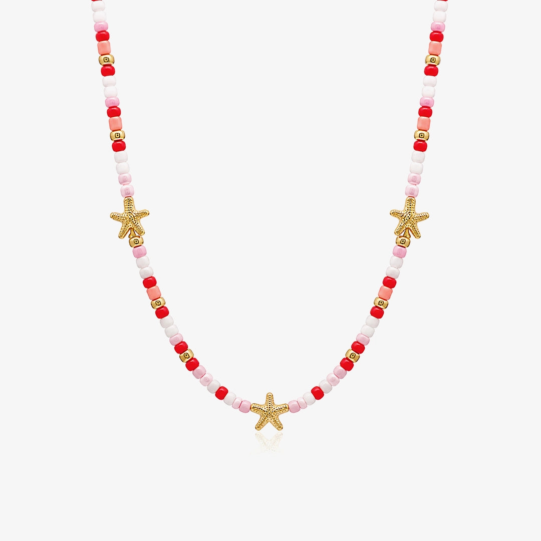 Collar Piedras Colores Estrella