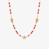 Collar Piedras Colores Estrella