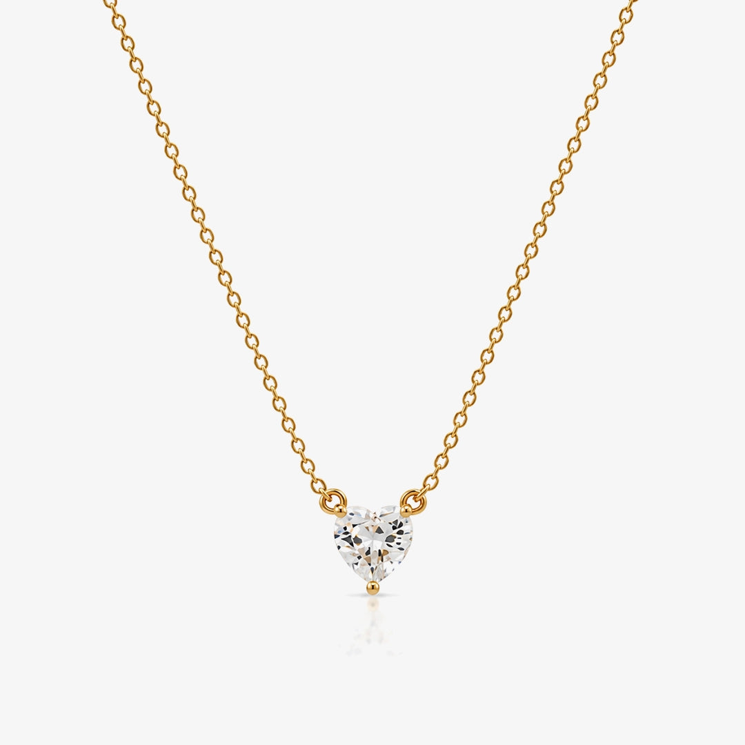 Collar Corazón circonita