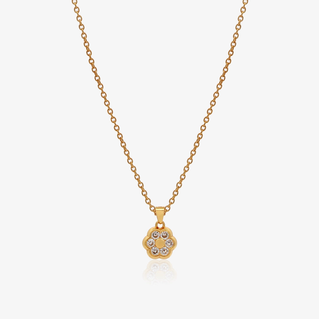 Flower Rosette Necklace