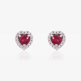 Pendientes Piedras Corazon