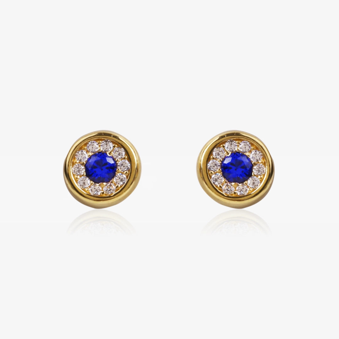 Color circle earrings