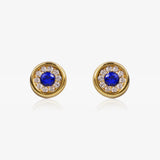 Color circle earrings