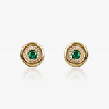 Color circle earrings