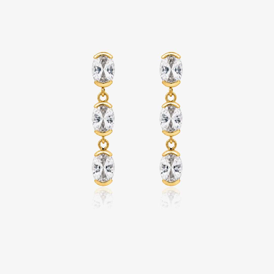 Pendientes Piedras Ovales