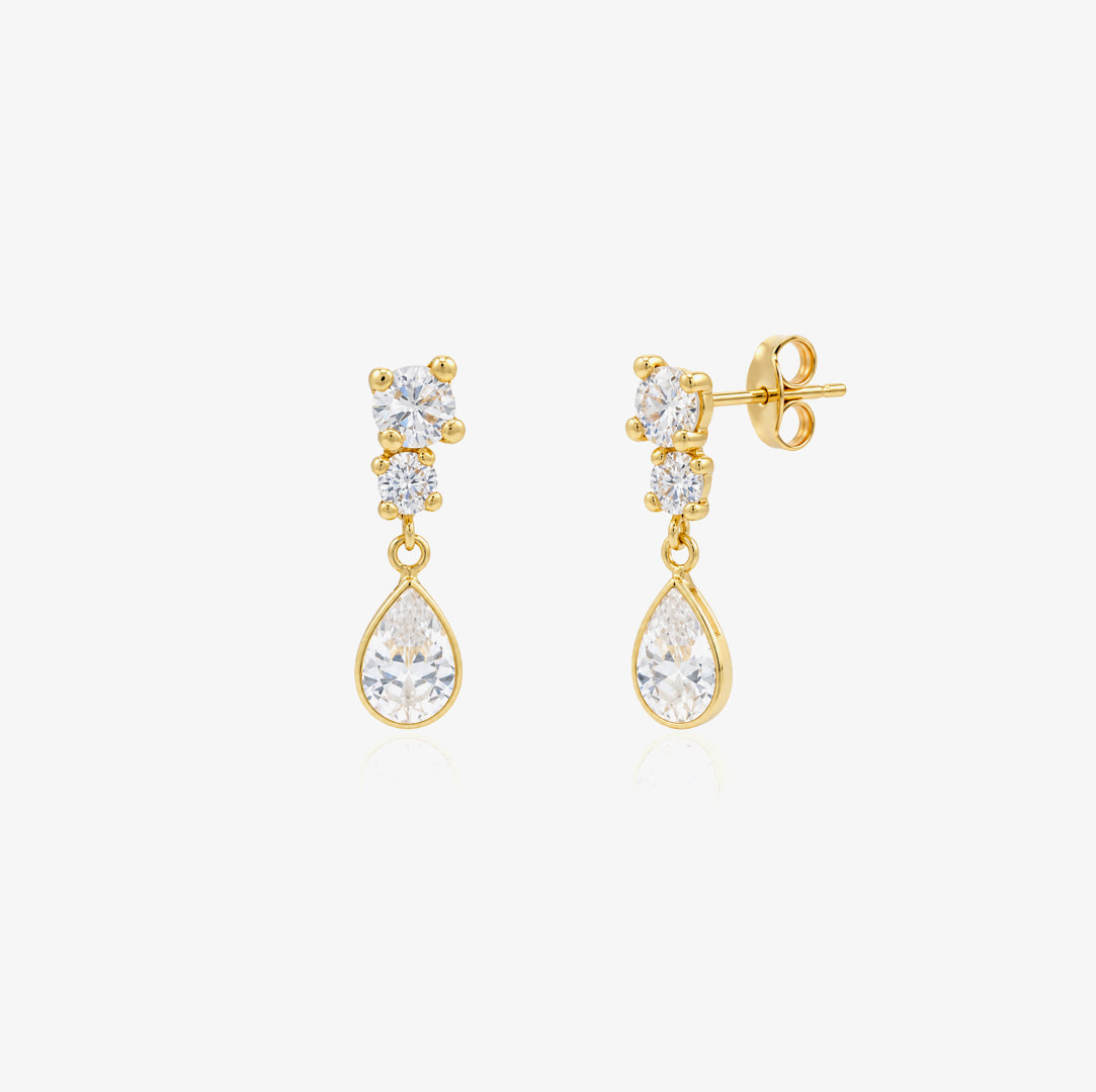 Pendientes largo pera