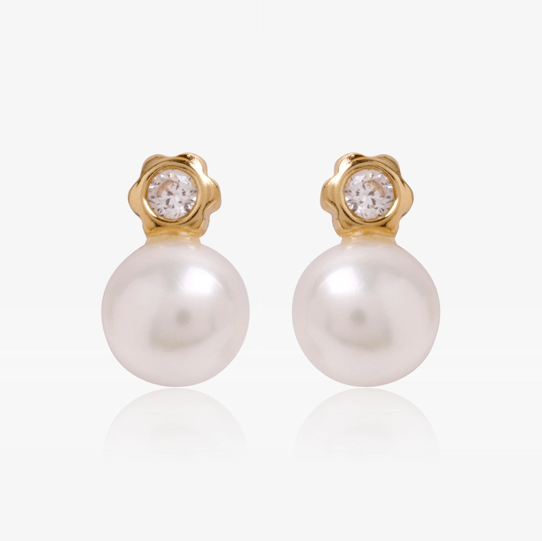You and me flower earrings