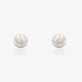 Pearl Button Earrings