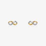Two-tone Infinity Earrings
