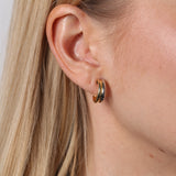 Pendientes Bicolor Aro