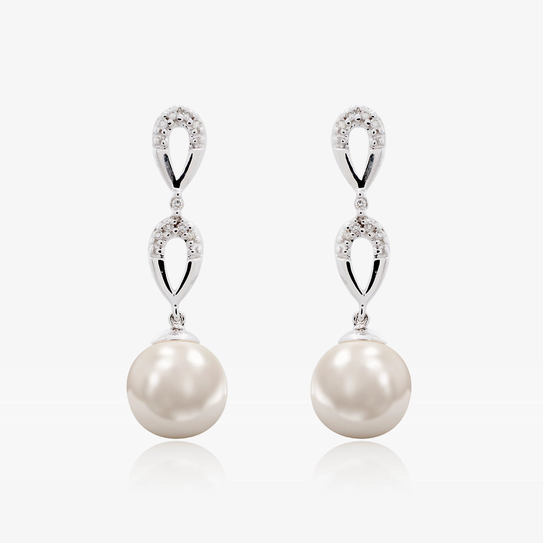 Pendientes largo Perlas