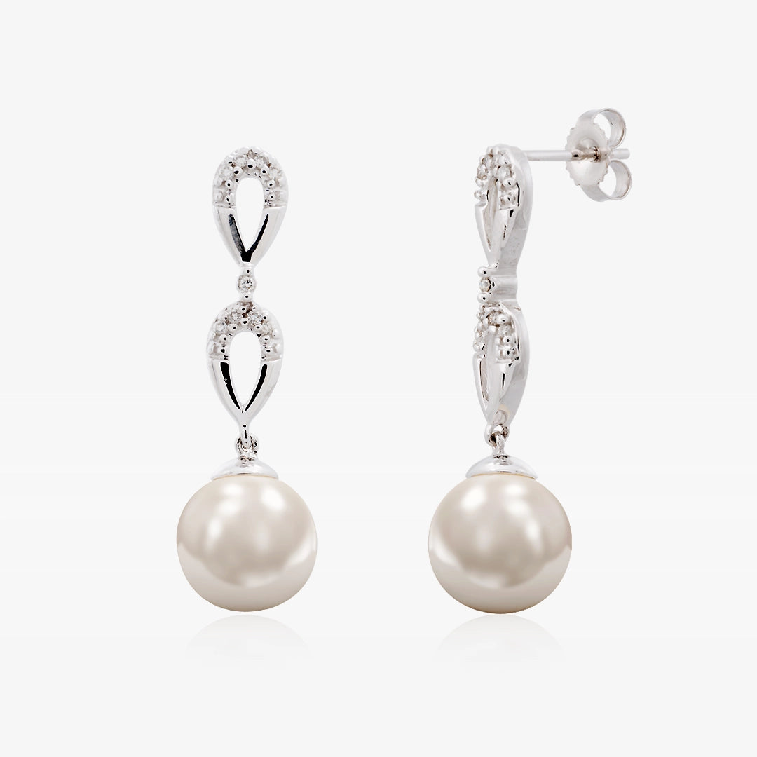 Pendientes largo Perlas
