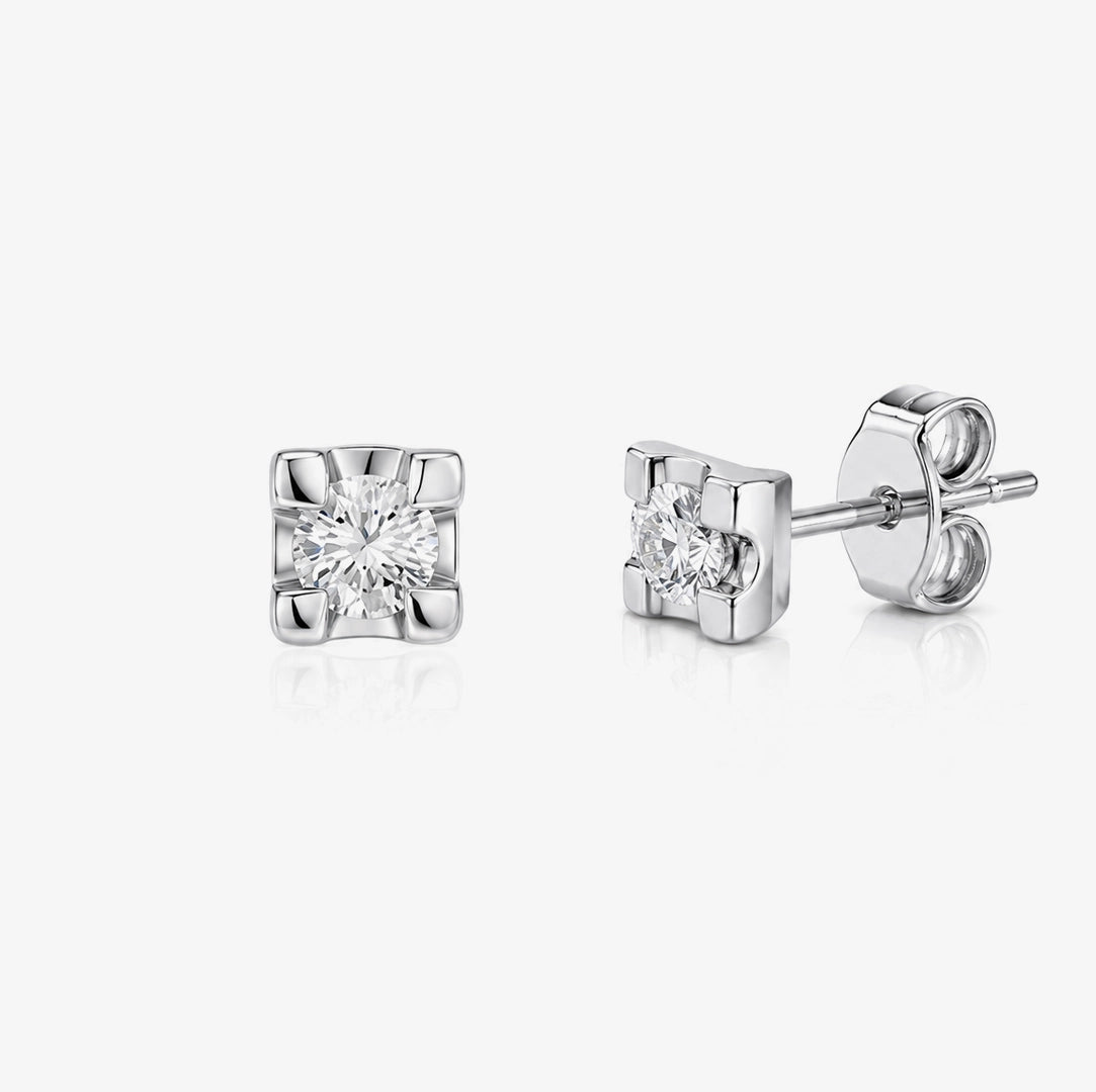 Pendientes Diamante 4 Garras