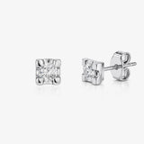 Pendientes Diamante 4 Garras