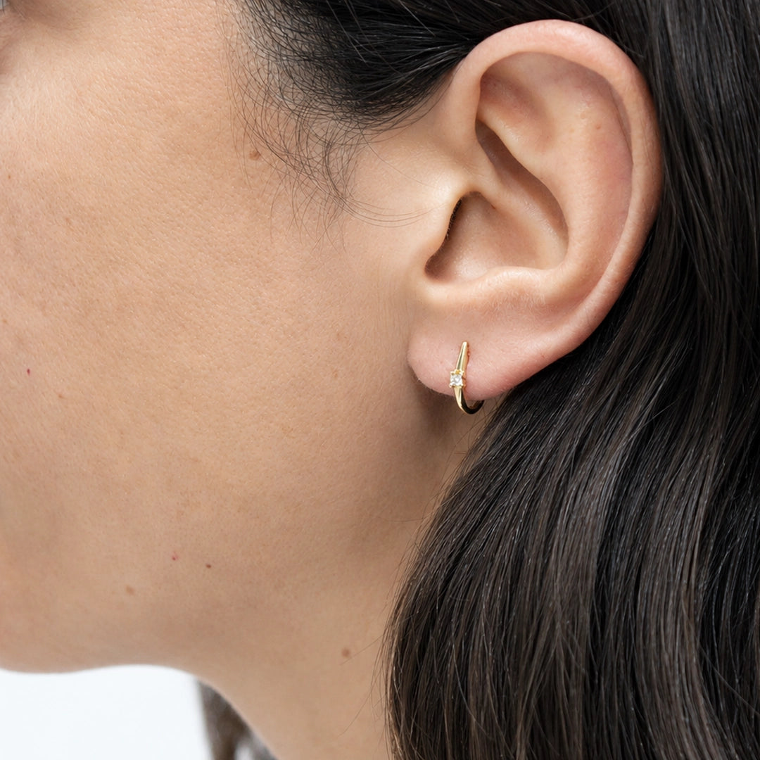 Central Diamond Earrings
