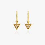 Pendientes Triangulo diamantes