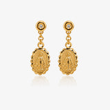 Pendientes V.Milagrosa con diamante