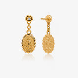 Pendientes V.Milagrosa con diamante