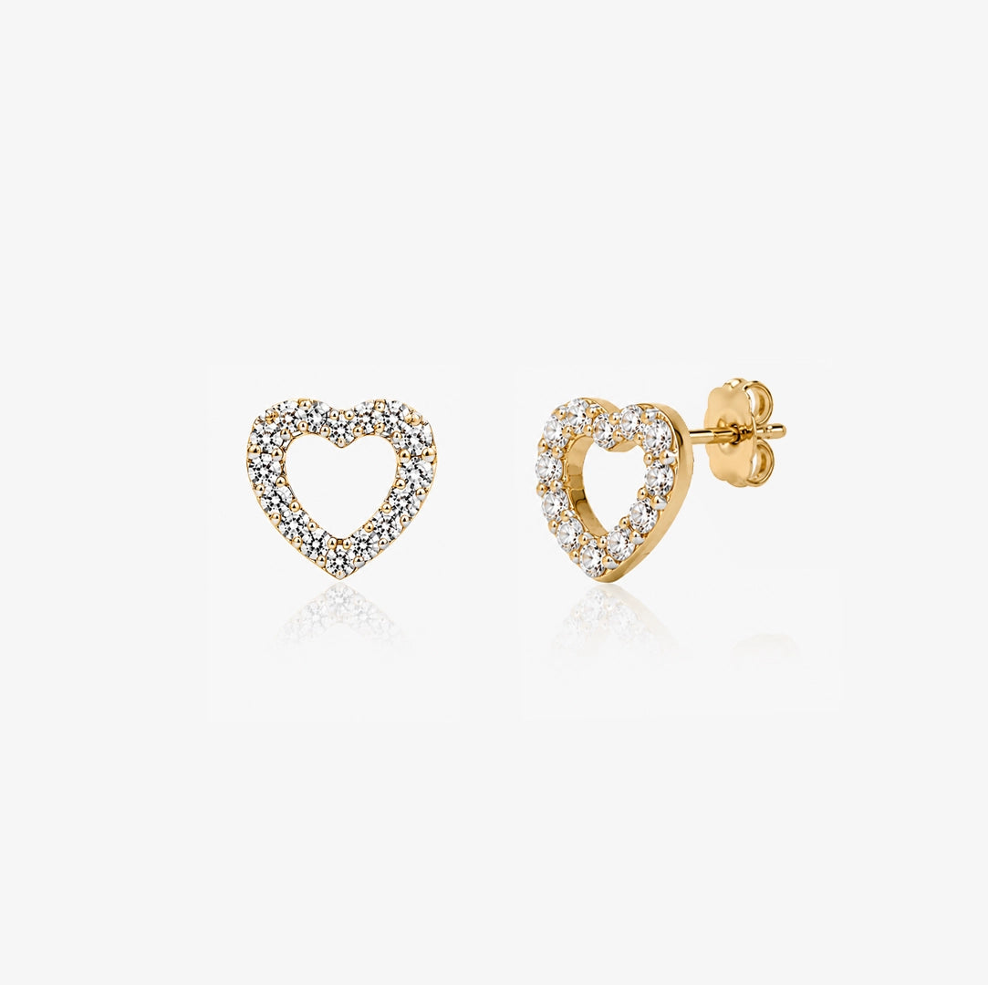 Pendientes Diamante Corazón