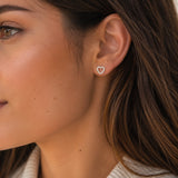 Pendientes Diamante Corazón