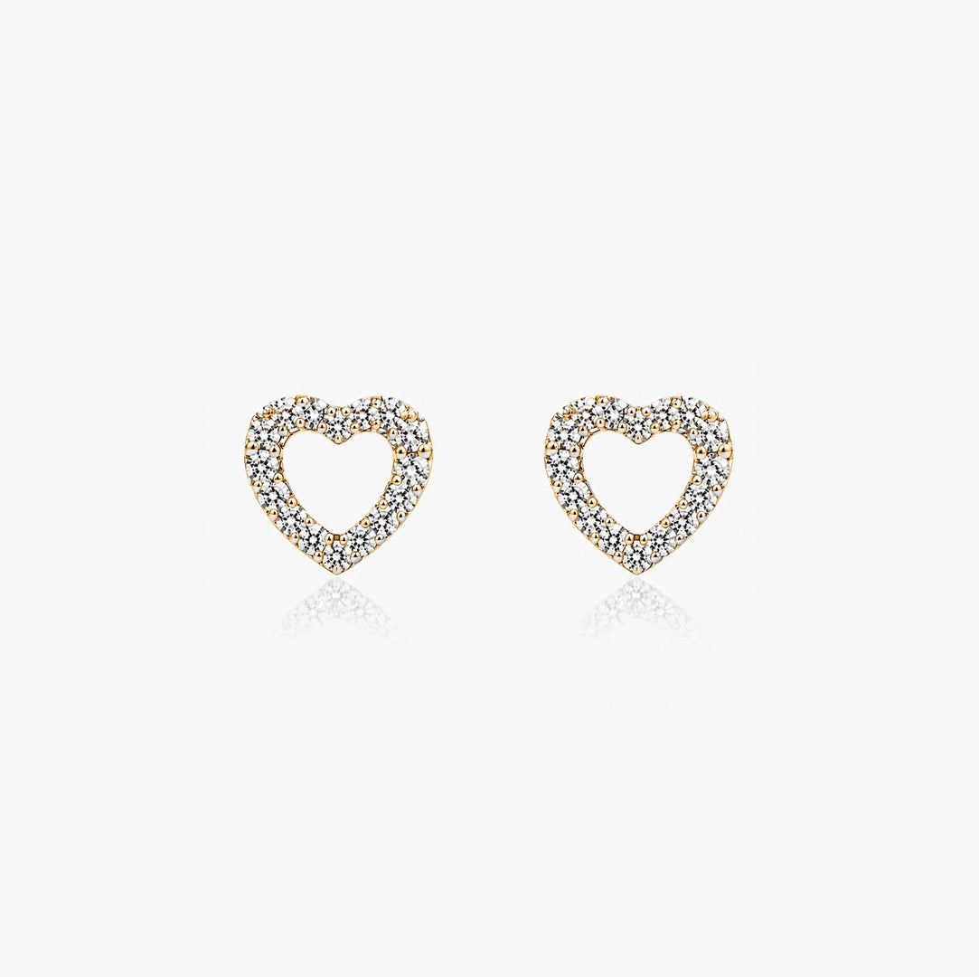 Pendientes Diamante Corazón