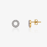Pendientes Diamante Circulo