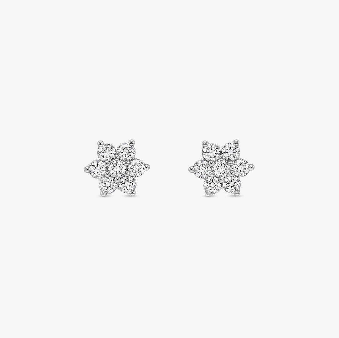 Pendientes Diamante Flor
