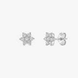 Pendientes Diamante Flor
