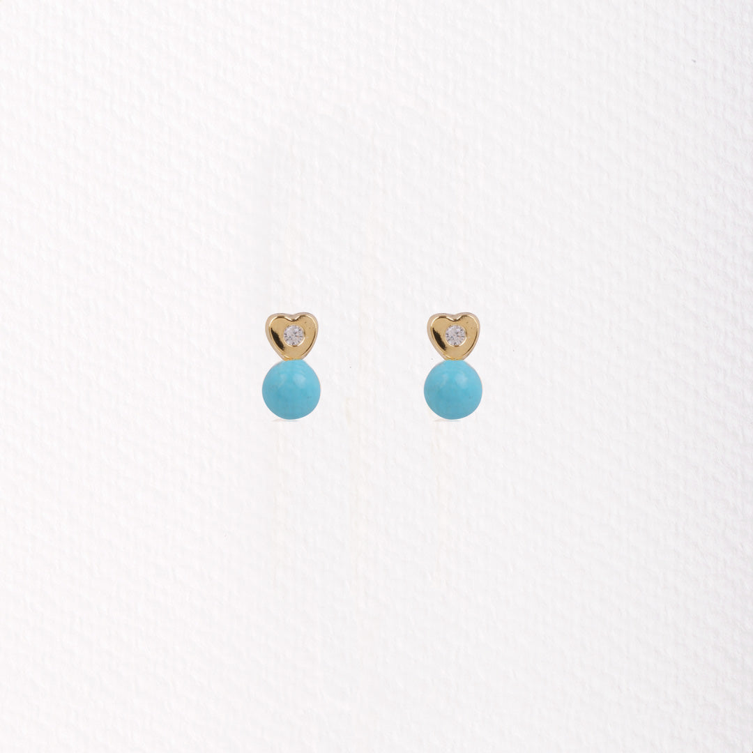 You and Me Heart Earrings