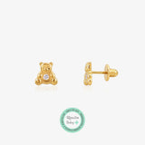 Baby+ Bear and Zirconia Earrings