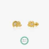 Pendientes Baby+ Elefante y circonitas