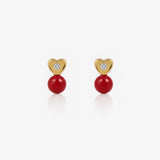 You and Me Heart Earrings