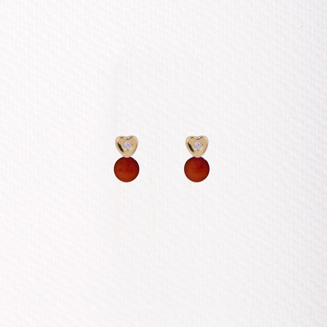 You and Me Heart Earrings