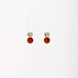 You and Me Heart Earrings