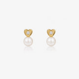 You and Me Heart Earrings