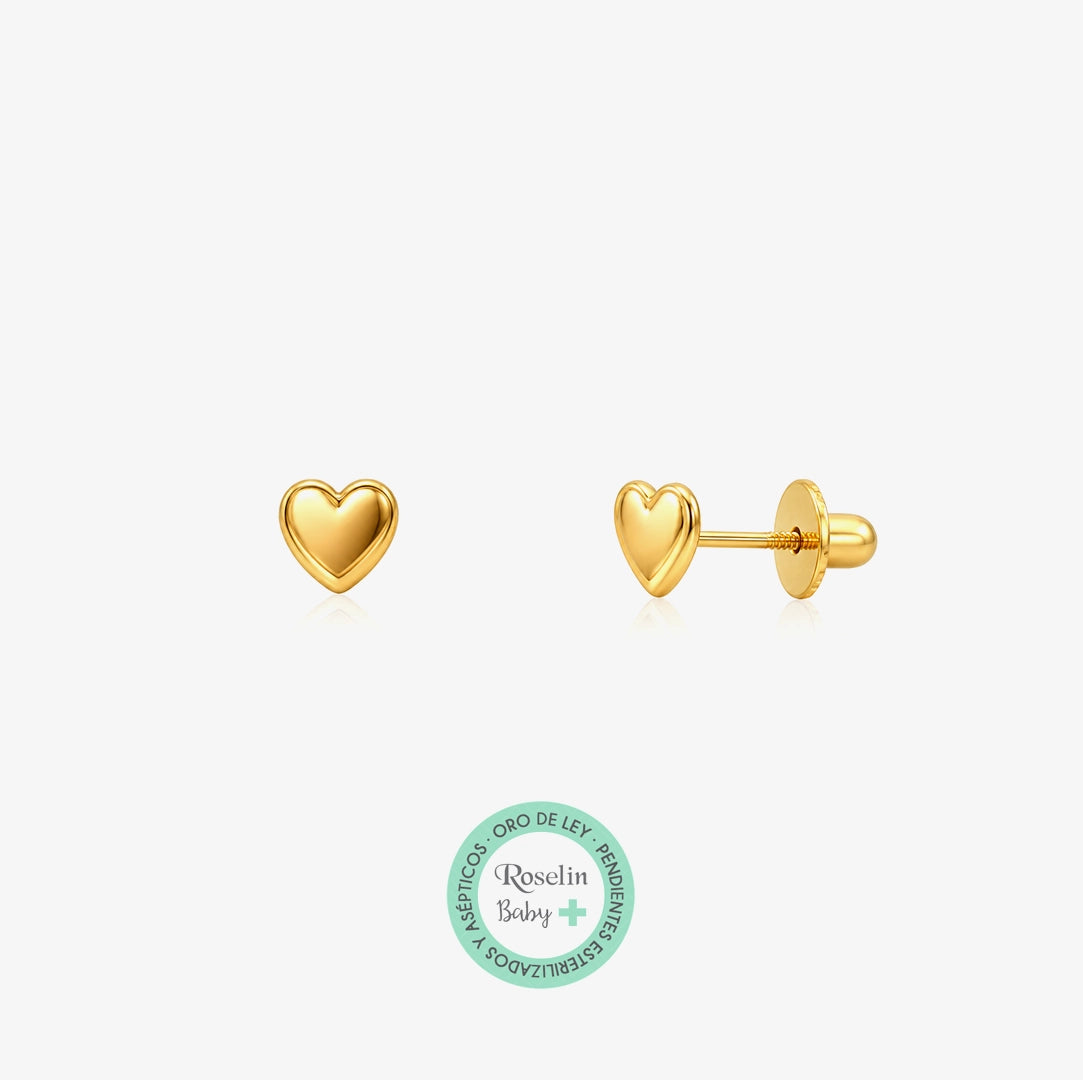 Baby+ Heart Glitter Earrings